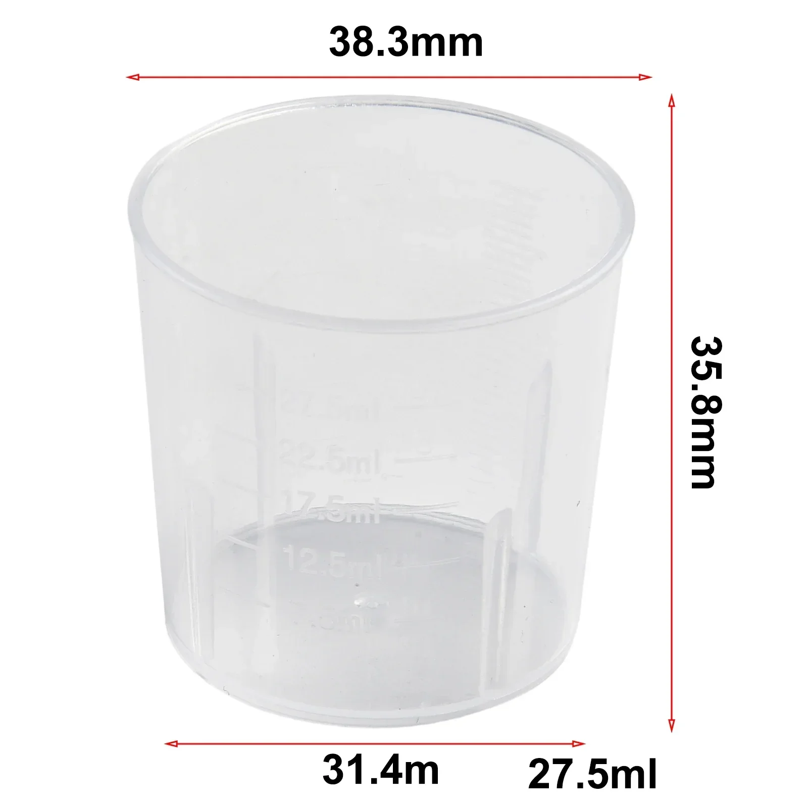 Double-scale Measuring Cup 2 Optional Types Easy To Read Light Weight New Transparent Utensil 10pcs 15ml/30ml Cooking