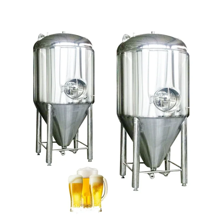 200l 1000l stainless steel conical fermenter beer brewing equipment kombucha wine fermentation tank with stirrer