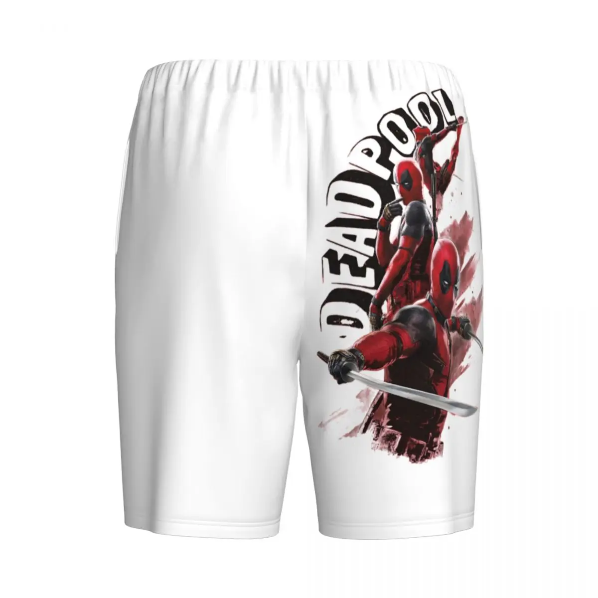 شورت بيجامة ديدبول مطبوع حسب الطلب للرجال ملابس نوم قيعان نوم قصيرة Pjs مع جيوب #5