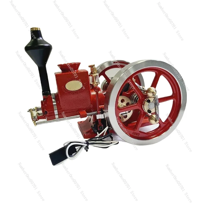 

MUSA 7CC Horizontal HM-01 Four-stroke Gasoline Engine Model Water-cooled Internal Combustion Engine Metal Boutique Model