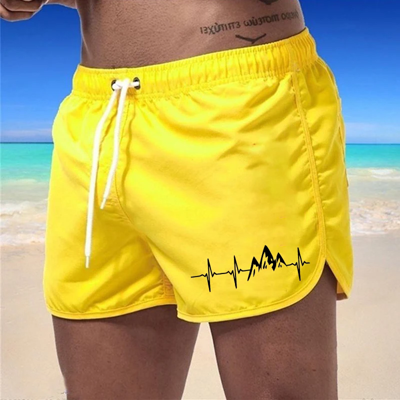 Summer Swimwear Men Slim Fit Swimsuit Boy Swim Suits Boxer Shorts Swimming Trunks Swimming Beachwear