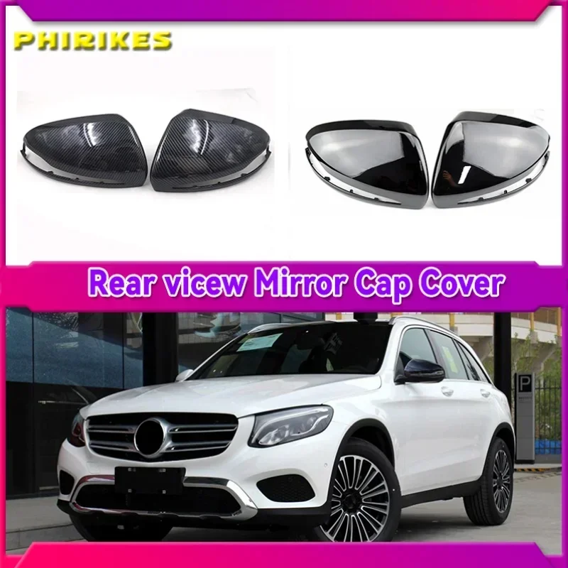 Черные Чехлы На Боковые Зеркала Для Mercedes Benz W205 W222 W213 W238 X205 X253 C217 W463 C253 W253 Amg Class C S Glc E G - С...