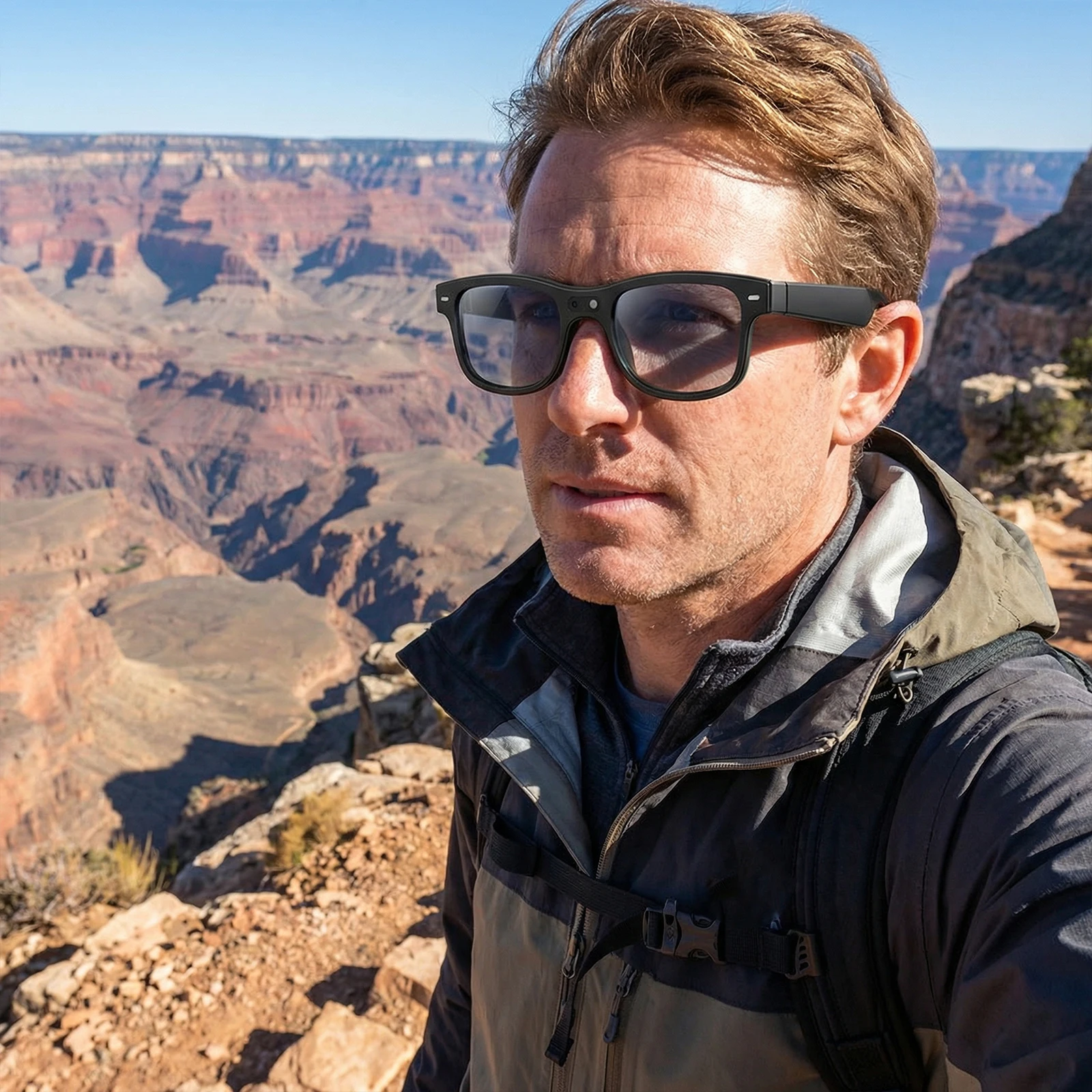 

Умные очки с функцией перевода в реальном времени на 160+ языков, 8-мегапиксельная HD-камера, очки с линзами, меняющими цвет, для мужчин и женщин, для вождения