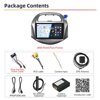 九銀 Incell 車用音響,附螢幕,適用於雪佛蘭 Spark Beat,支援 Android Auto 無線 CarPlay 4G,附電子導航和邊框 8 最佳銷售 雪佛蘭Beat音響 - №4