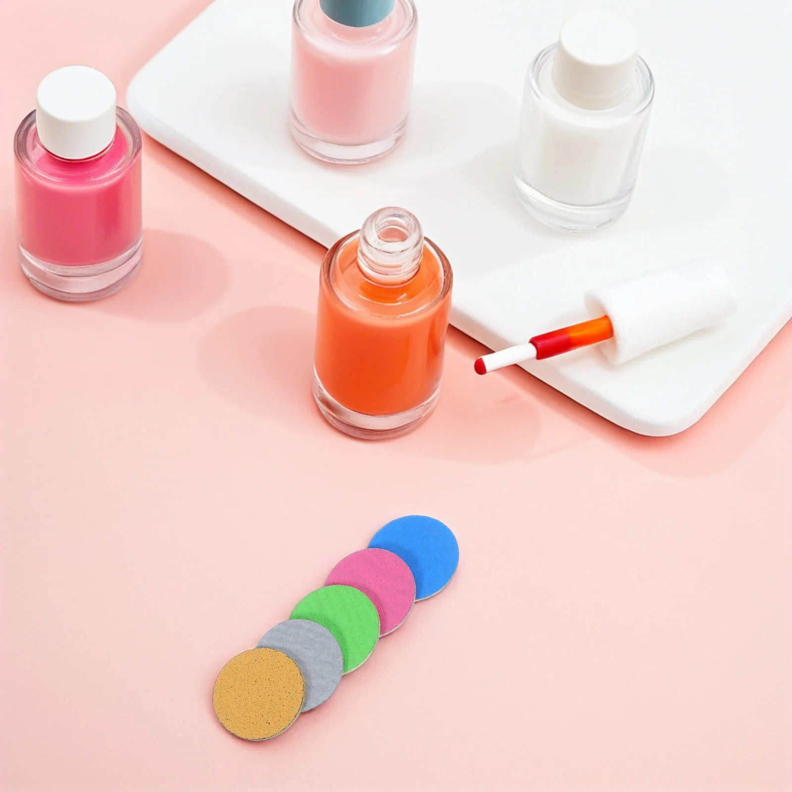 

200Pcs Sandpaper Discs Nail Buffer Pads Adhesive Replacement Foot File Discs Pedicure Tools Sanding Pads for Hard Skin Removal