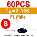 60 piezas YGK S FLW