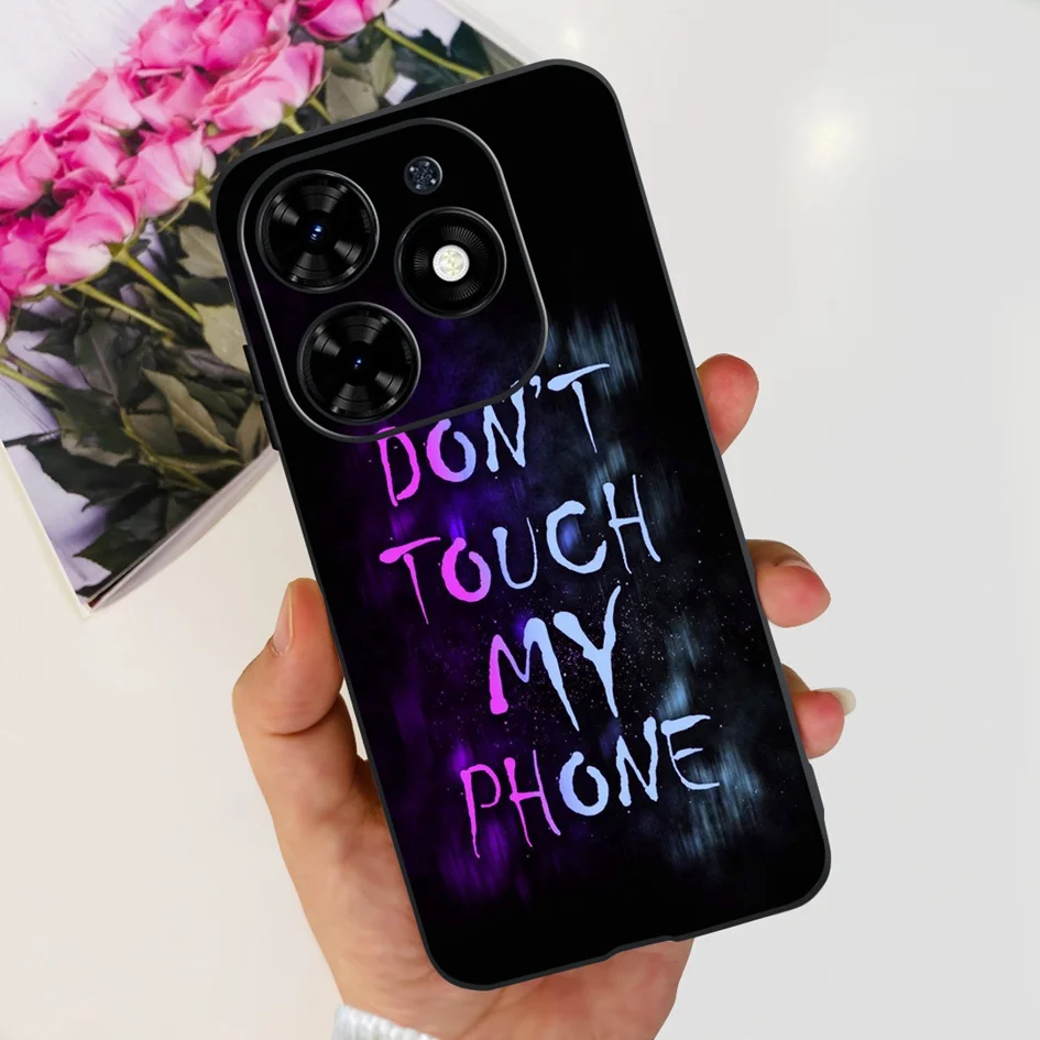 For Tecno Spark 20C Case Spark 20 Pro Cover Popular Flower Butterfly Clear Silicone Phone Cases For Tecno Spark 20 Spark20 Funda
