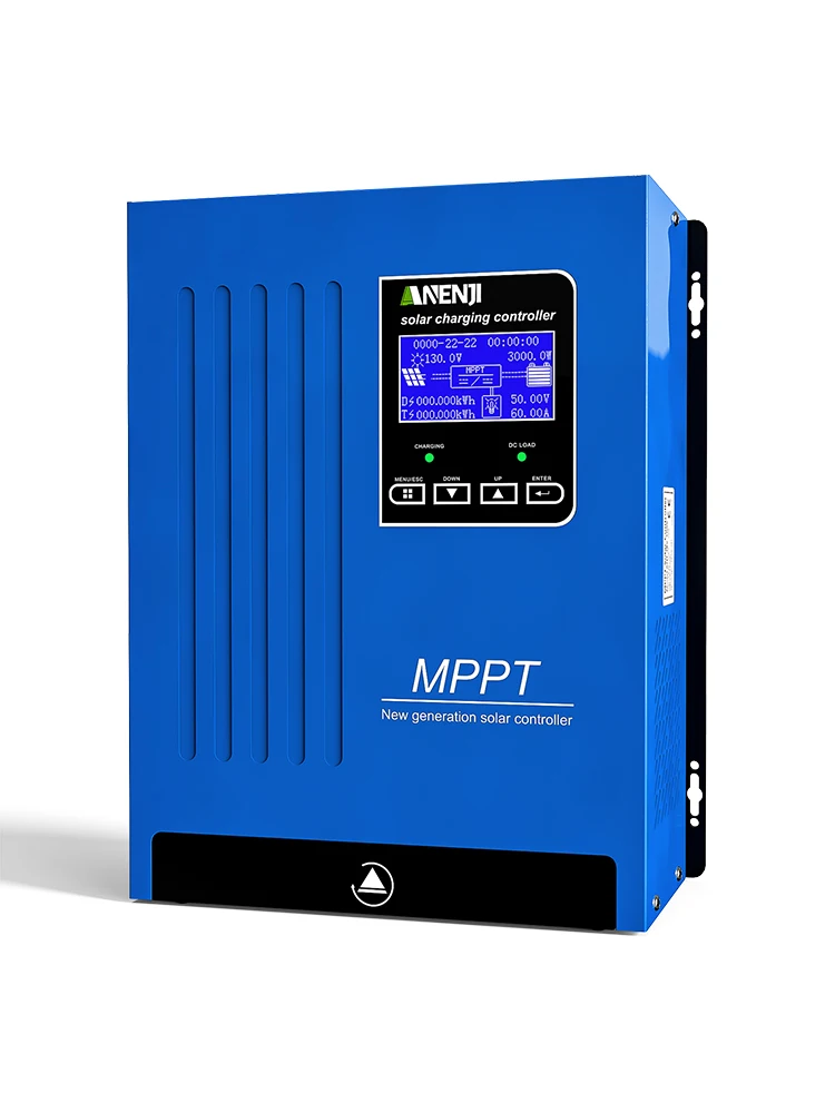 ANENJI 100A MPPT Solarny Regulator Ładowania Akumulatorów 12V/24V/48V Automatyczny Regulator Solarny z Automatycznym Śledzeniem Mocy Maksymalnej — 2