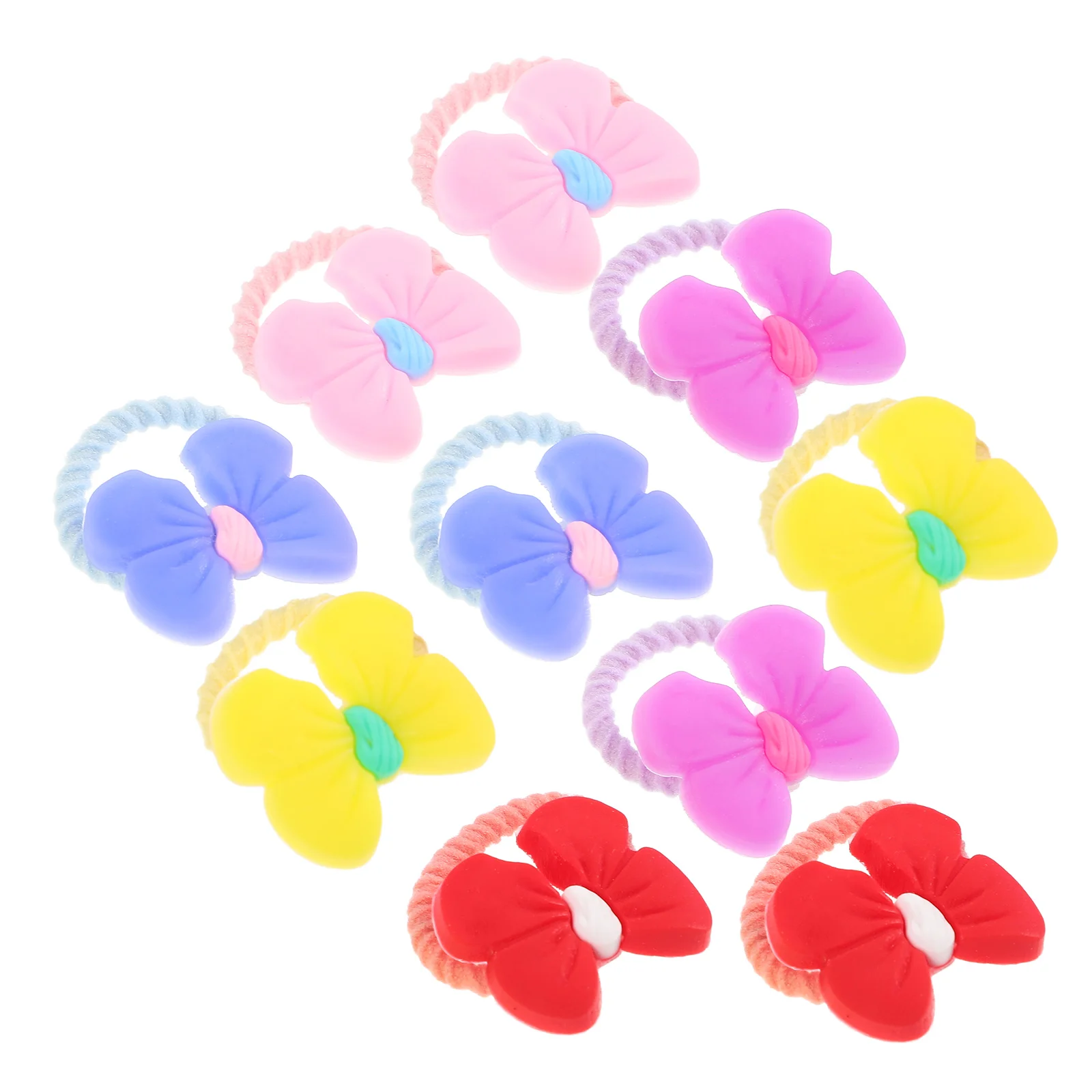 

10pcs Dog Hair Bows Pet Accessories Small Medium Large Size Rubber Bands Girls Cats Rabbits Halloween Photo Props Long Haired