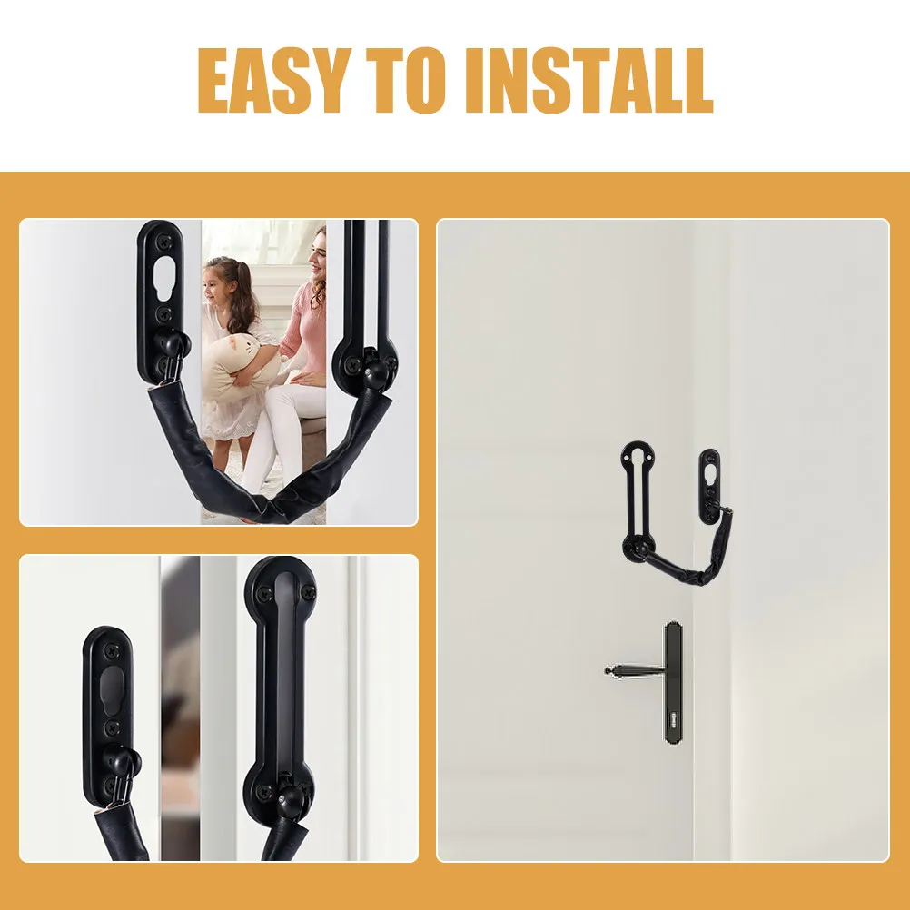 Heavy Duty Stainless Steel Door Chain Lock Thick Safety Latch for Hotel Indoor Home Office Security Door Lock Chain view 6