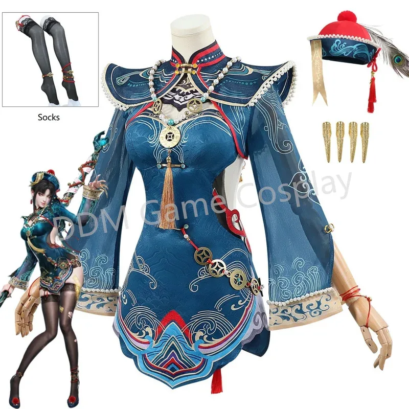 Нарака: Bladepoint Tessa Косплей Костюм Игровые Фигурки Хэллоуин Платья Парик Униформа Полный Комплект для Женщин Девочек6;d'3,h'7.b;
