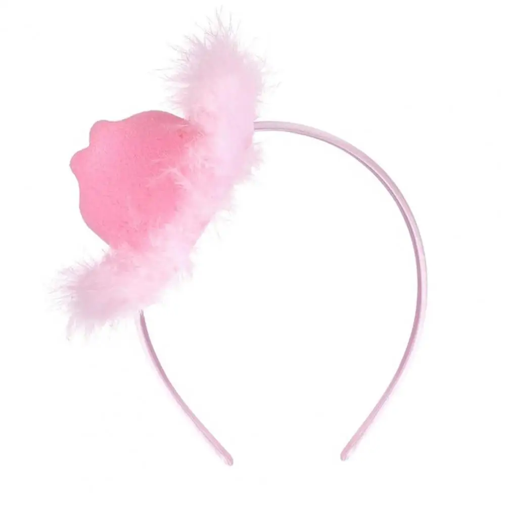 

Pink Cowgirl Hat Headband Pink Feather Hat Decor Hair Hoop Mini Cowboy Hat Accessory Portable Cowgirl Headpiece