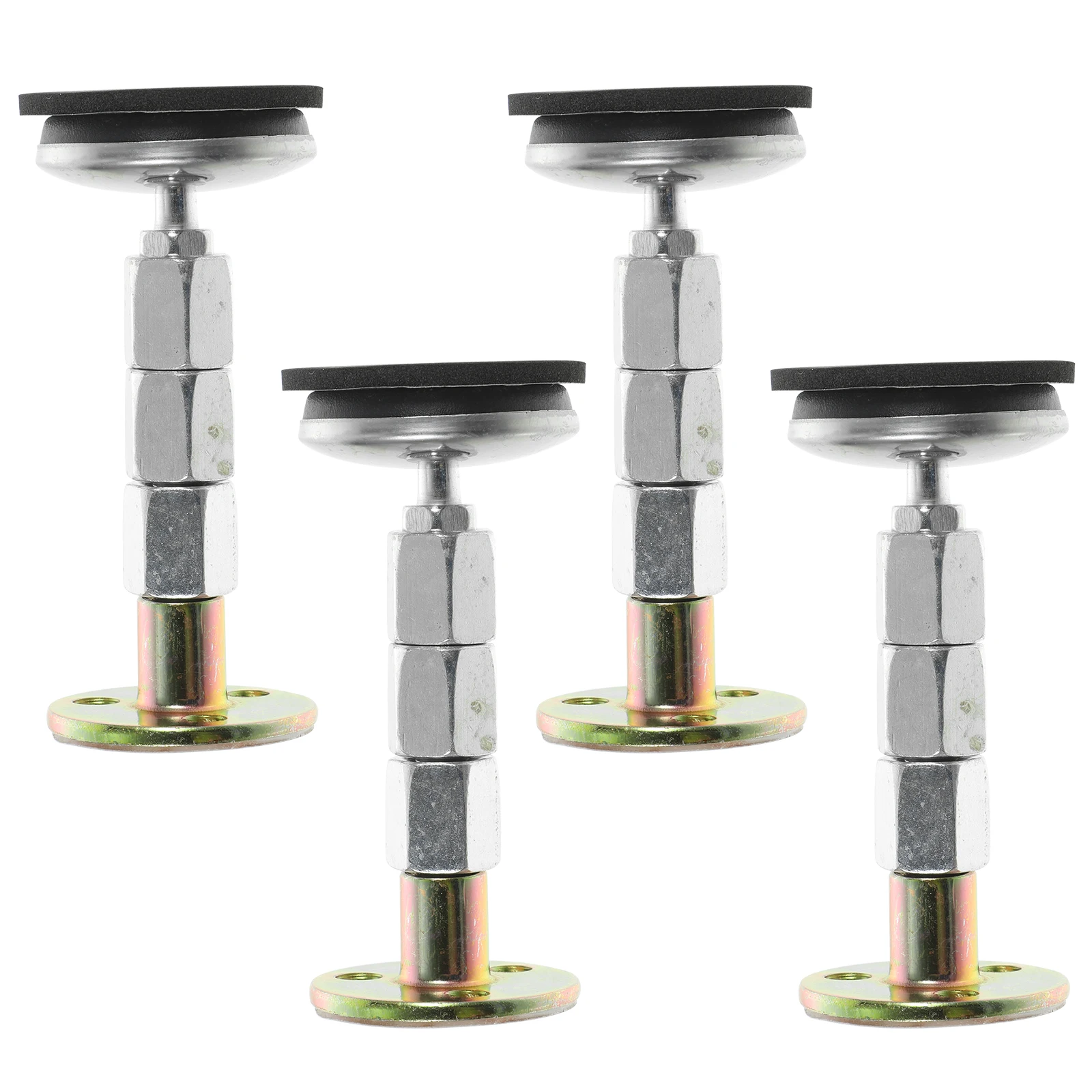 

4pcs Metal Anti-Collision Fixer Adjustable 84-110Mm Sturdy Furniture Stabilizer For Table Chair Bed Sofa Legs Wall Mount Tool