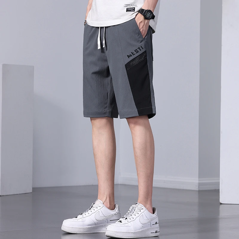 Summer New Shorts for Men's Summer Ice Silk Thin Quick Drying Pants Fashion Brand Casual Loose fit