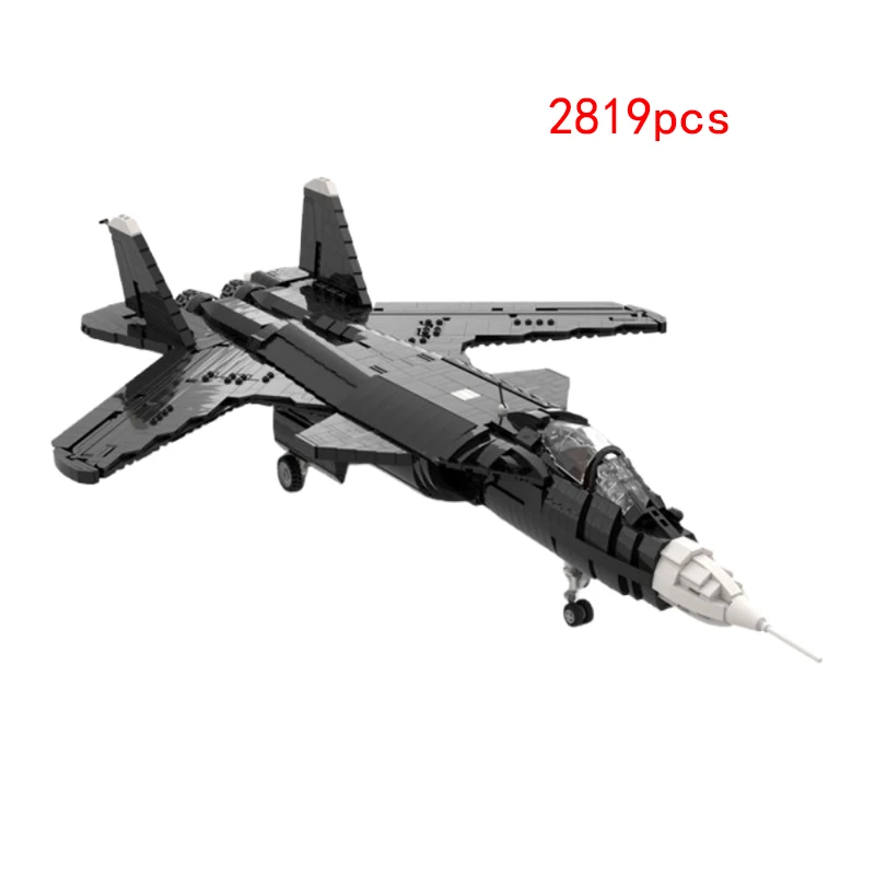 Spot MOC-31280 aeronaves de combate pequenas partículas montagem bloco de construção modelo brinquedo ornamento presente conjunto 2819 peças