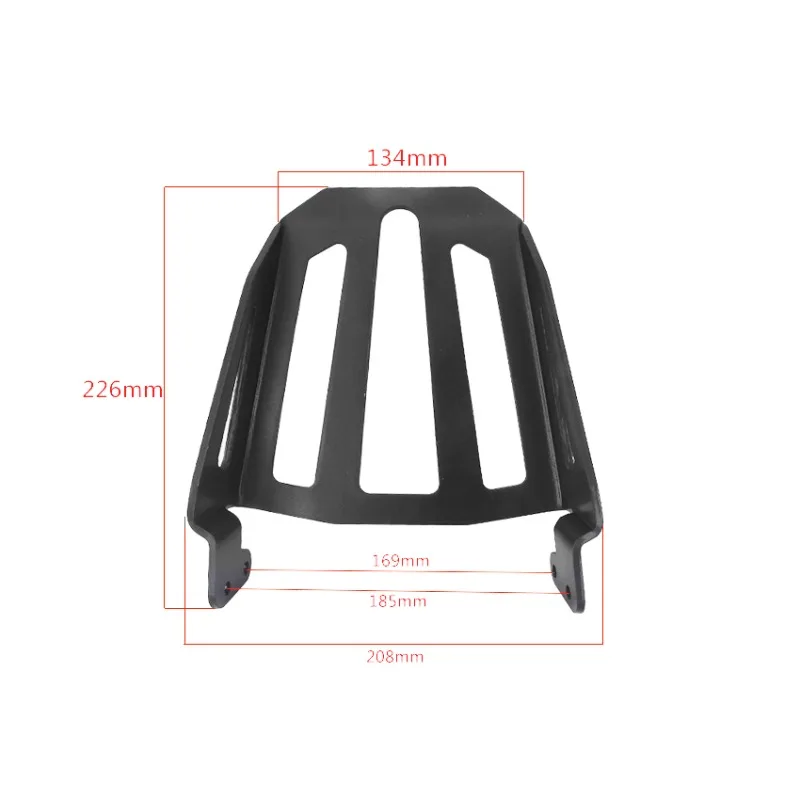 Motorcycle Black Steel Rear Backrest Sissy Bar Luggage Rack For Yamaha Star Bolt XVS950 XV950 XVS XV 950 2014-2017