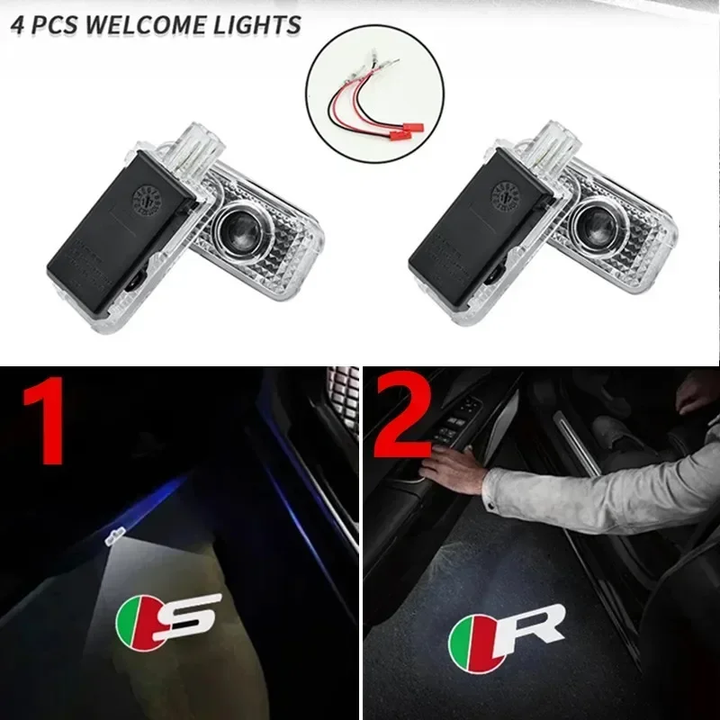 

Car Door Lights Welcome Logo Projector LED 3D Ghost Shadow Light for Jaguar S R Sport Logo F-TYPE F-PACE I-PACE XF XE XJ X-Type