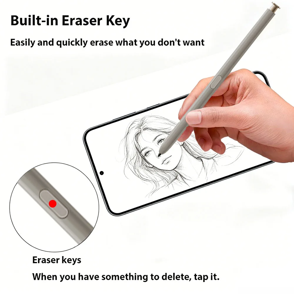 Für Samsung Galaxy S24 Ultra Stylus Pen, Ersatz S Pen SM-S928B SM-S928U SM-S928N Passiver Stift Geschenk-Spitzen/Nibs (Ohne BLE) – Detail 2
