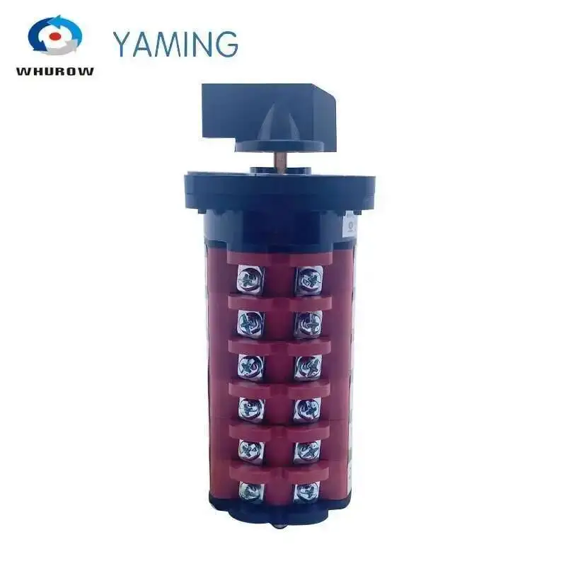 Electric Welding Machine Switch Multi-step 0-3 Position 6 Poles 40A AC380V Manual Transfer Selector Rotary Switch