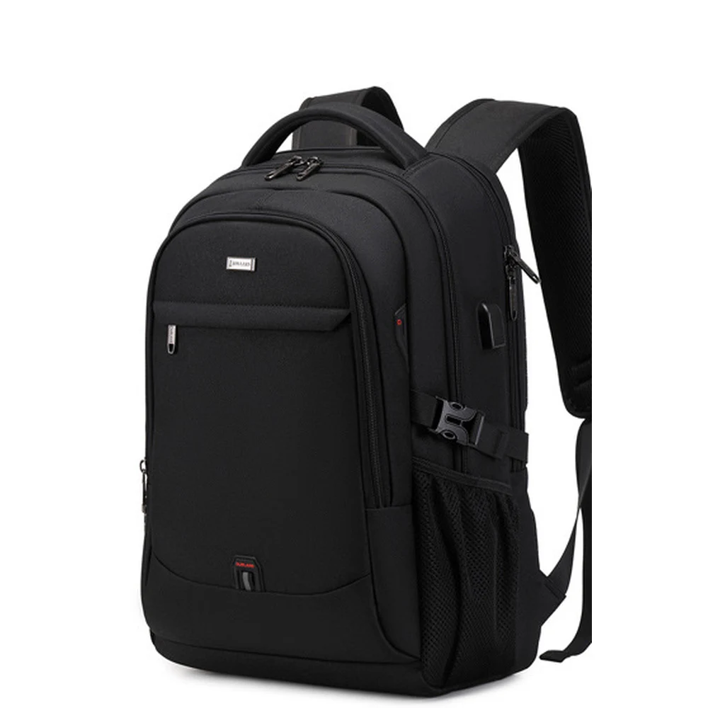 Oxford Casual Laptop Backpack with Multiple Zipper Pockets Padded Shoulder Straps and Side Bottle Pockets for Daily Carry