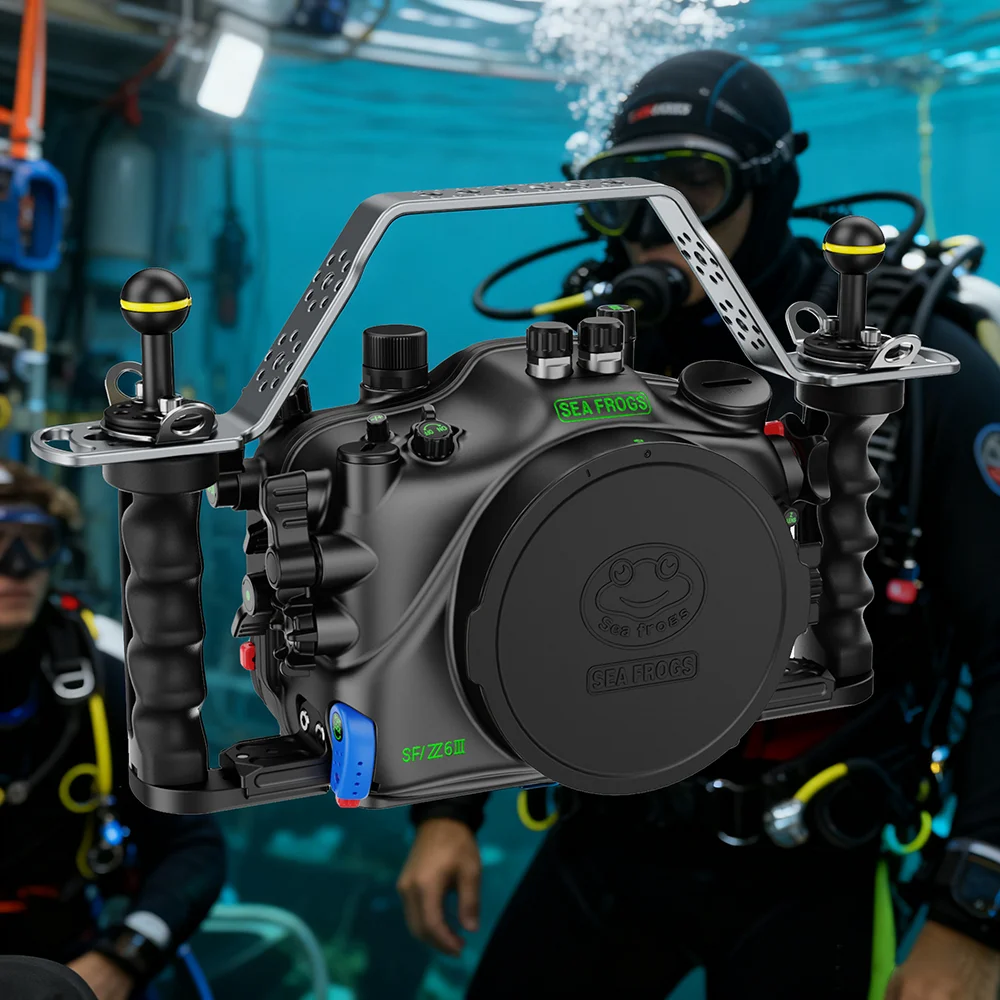 Seafrogs Professional Aluminum Alloy Camera Case Deep Dive Waterproof 100M Cover For Nikon Z6III Underwater Photography Equipme
