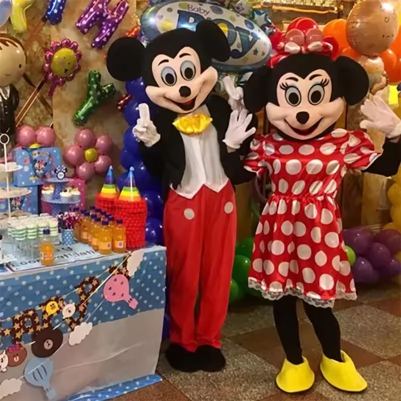 Cute Cartoon Mickey Minnie Mouse Mascot Costume Disney Characters Cosplay Performance Set Winnie the Pooh Clothing