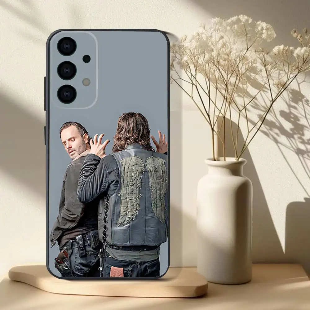 Etui na telefon Samsung S 25,24,23,22,30,21,10,9, Ultra, Plus, Lite, FE, 4,5 G z motywem serialu The Walking Dead, miękkie, czarne.