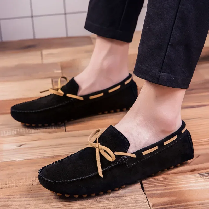 2023 Leather Men Casual Shoes Luxury Brand comfortable Slip on Formal Loafers Men Moccasins Italian Soft Male Driving Shoes