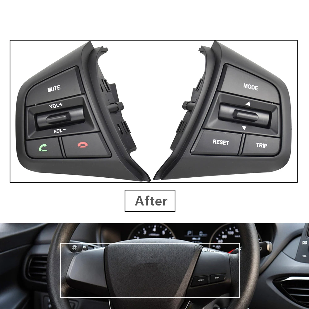 

Car Steering Wheel Cruise Control Remote Volume Buttons With Cables For Hyundai Creta IX25