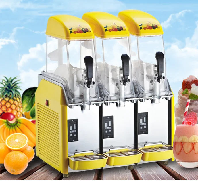 12L*2 Slushy Makers For Frozen Drink Commercial Good Price Smooth Ice Slush Machine 12L*3 Margarita Slush Machine Granita