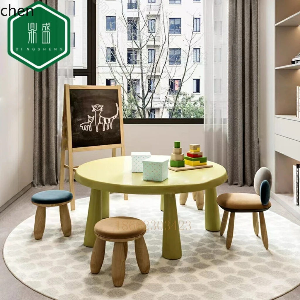 YFY    area table and chair combination overhead floor entertainment area learning handmade painting table