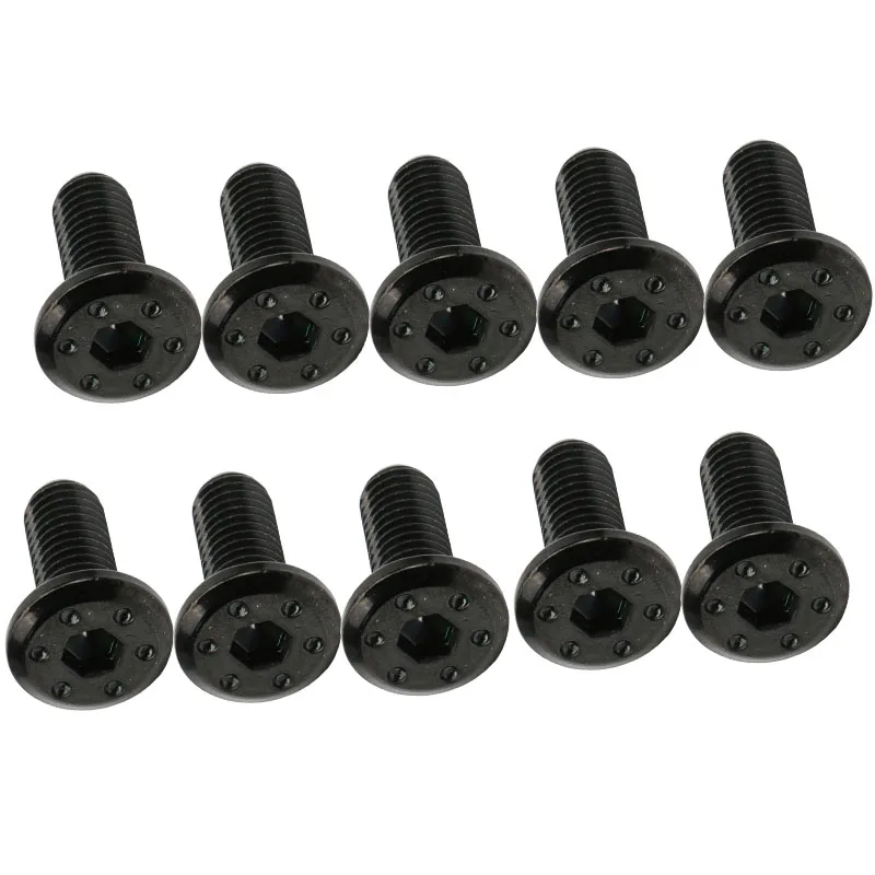 Motorcycle M8*20.5mm Rotor / Brake Disc Screws Bolts Plating Color For Honda Yamaha Kawasaki Suzuki Ornament Universal image 3