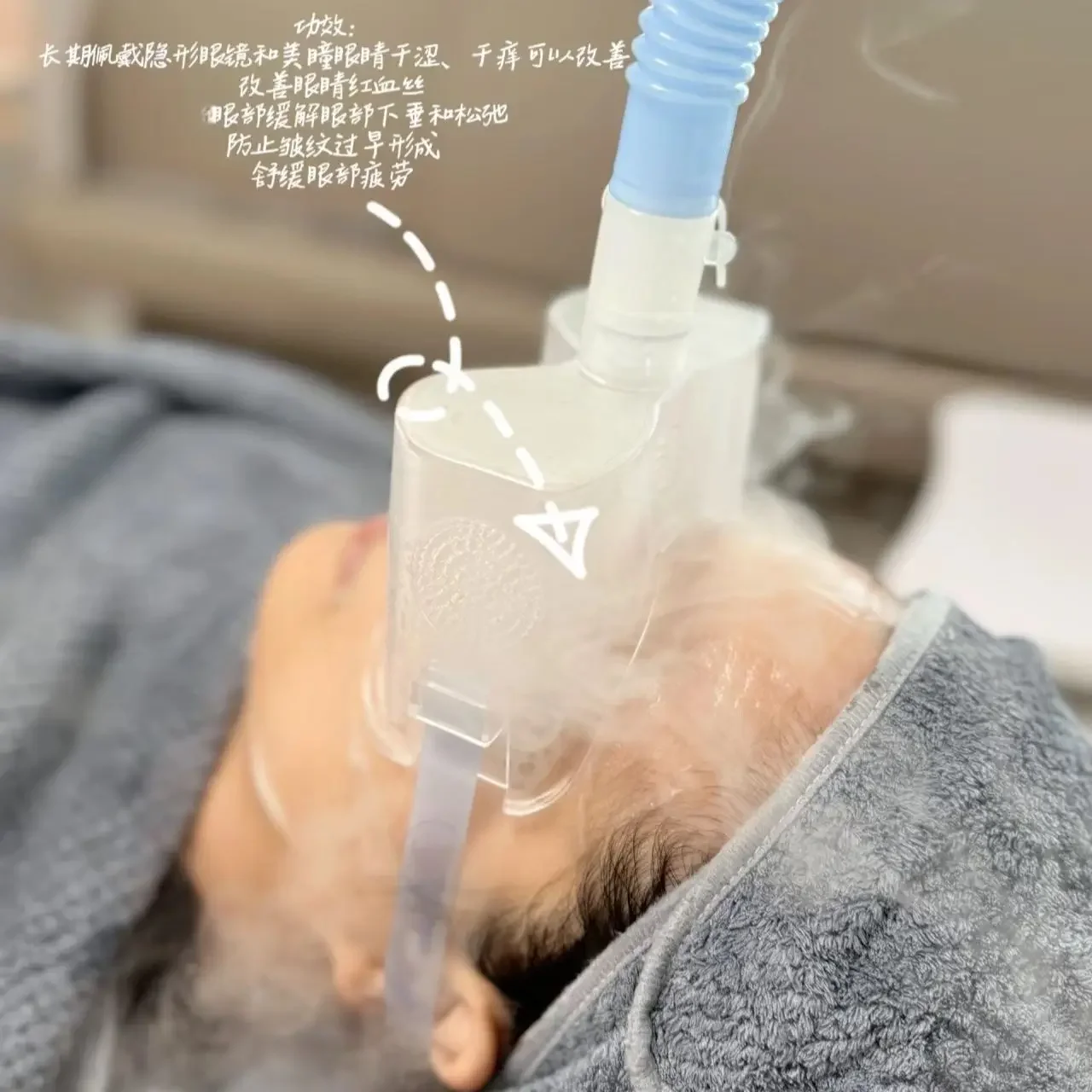 

2025Atomization Spa Machine Steam Mask Massage Fumigation Eye Machine Dry Eye Moisturizing Soothing Massager