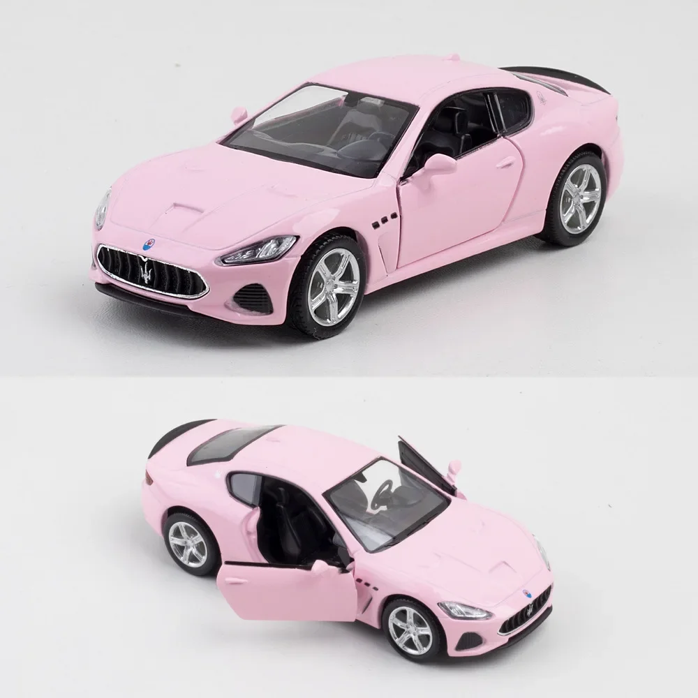 1:36 Pink Mercedes Benz BMW Porsche Alloy Sports Car Series Model Decoration Children\'s Toy Gifts