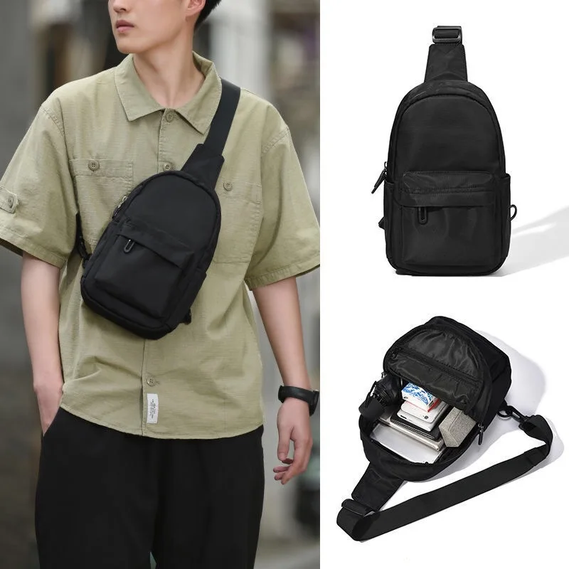 New boys outdoor sports chest bag crossbody bag trend leisure business oblique shoulder bag ins wind small backpack