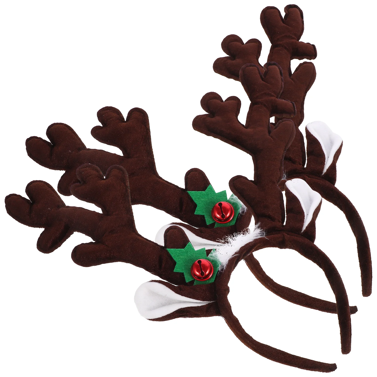 

2 Pcs Christmas Headband Antler Decoration Hair Special Headgear Unique Xmas Fabric Party Hairband Ornament Prop Festive