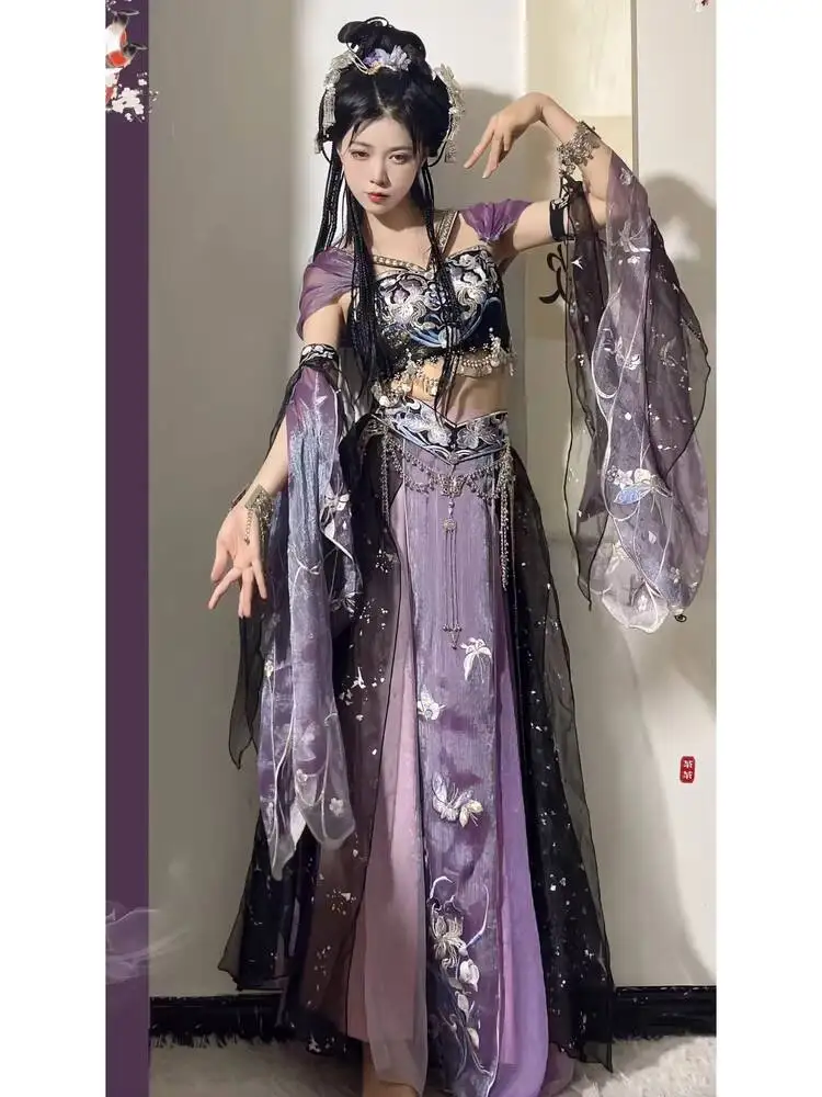 

New Foreign Land Western Region Style Han Elements Heavy Industry Embroidery Daily Fiesta Carnival Halloween Cosplay Hanfu Women