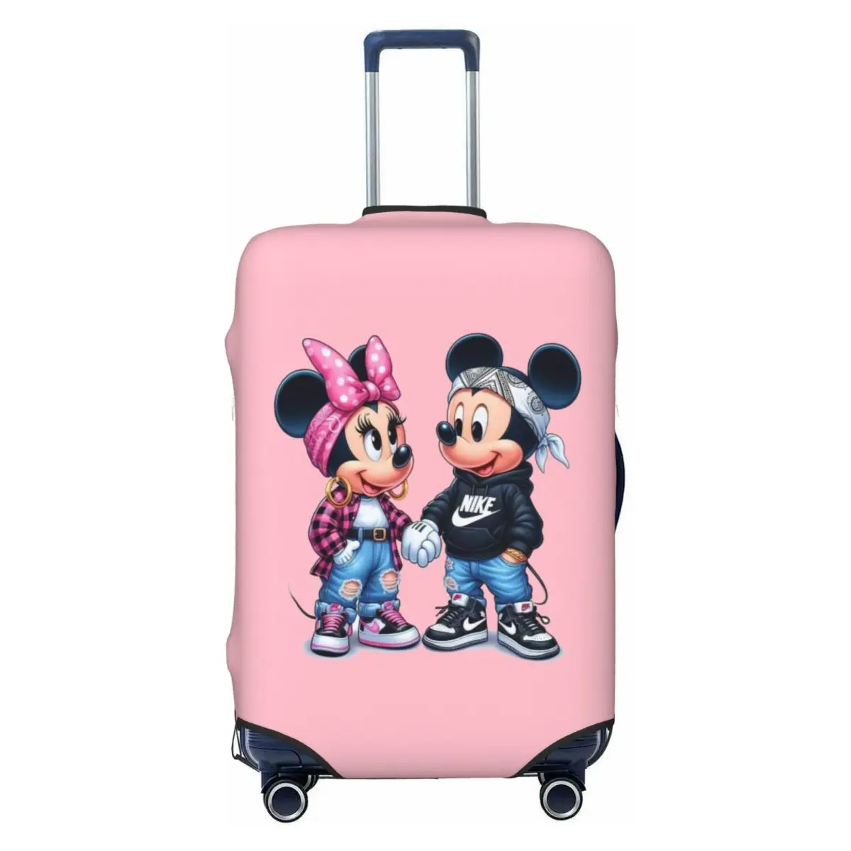 

Custom Mickey Mouse Anime Cartoon Luggage Cover Elastic Travel Suitcase Protective Covers Suit For 18-32 inch