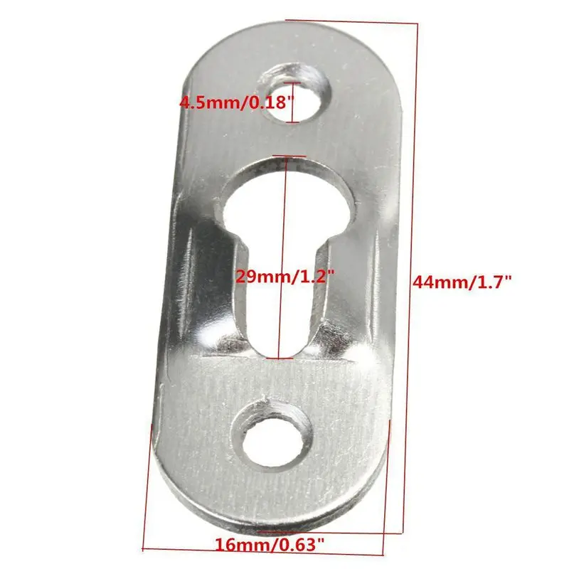 CYCLI-200 Pcs 44Mm Metal Keyhole Hanger Fasteners Picture Photo Painting Fasteners