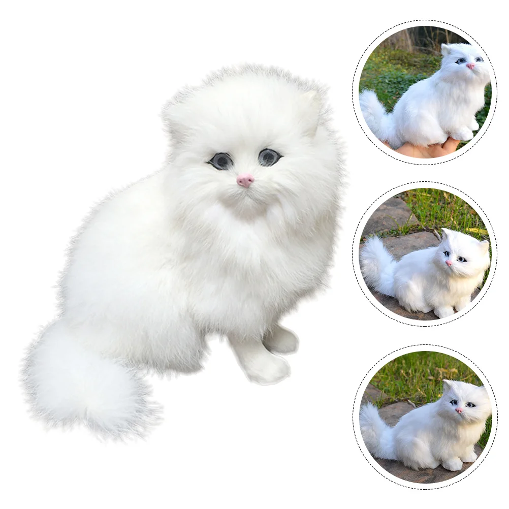 

Fake Figures Simulation Cat Home Garden Decor Kids Animal Halloween Lovely Cat Party Decoration