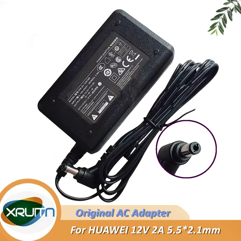

Original For HUAWEI AC Power Adapter HW-24-12AC8D 12V 2A 24W Charger Power Supply 5.5*2.1mm Genuine
