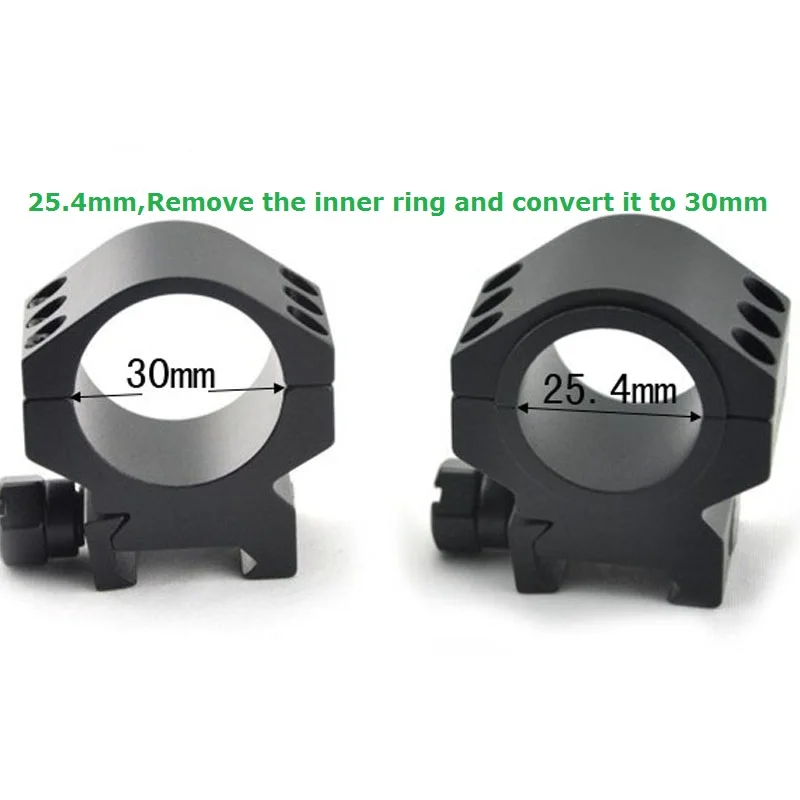 Visionking Riflescope Ring Mount Rifle Scope Picatinny Mount Rings 25.4mm 30mm Mount For .223 .308 .50 Optical Sight Bracket For