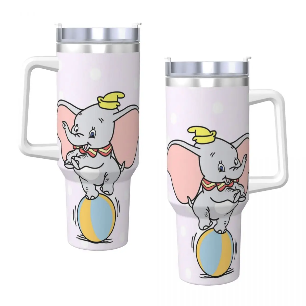 Stainless Steel Tumbler Dumbo MINISO Thermal Mug Leakproof Cold Drink Car Mugs Travel Graphic Water Bottle