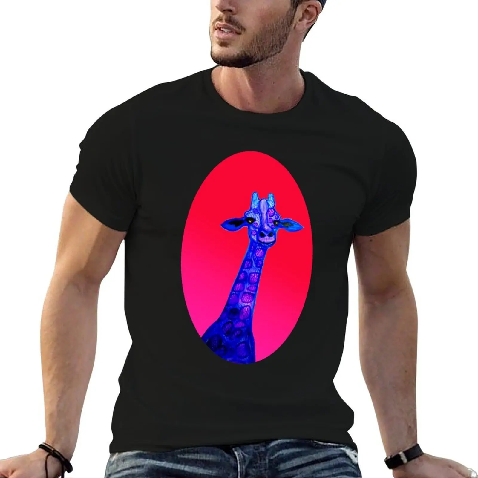 

Funky Giraffe T-Shirt anime t shirts oversize funny t shirts dark humor t shirt man plain T-shirt