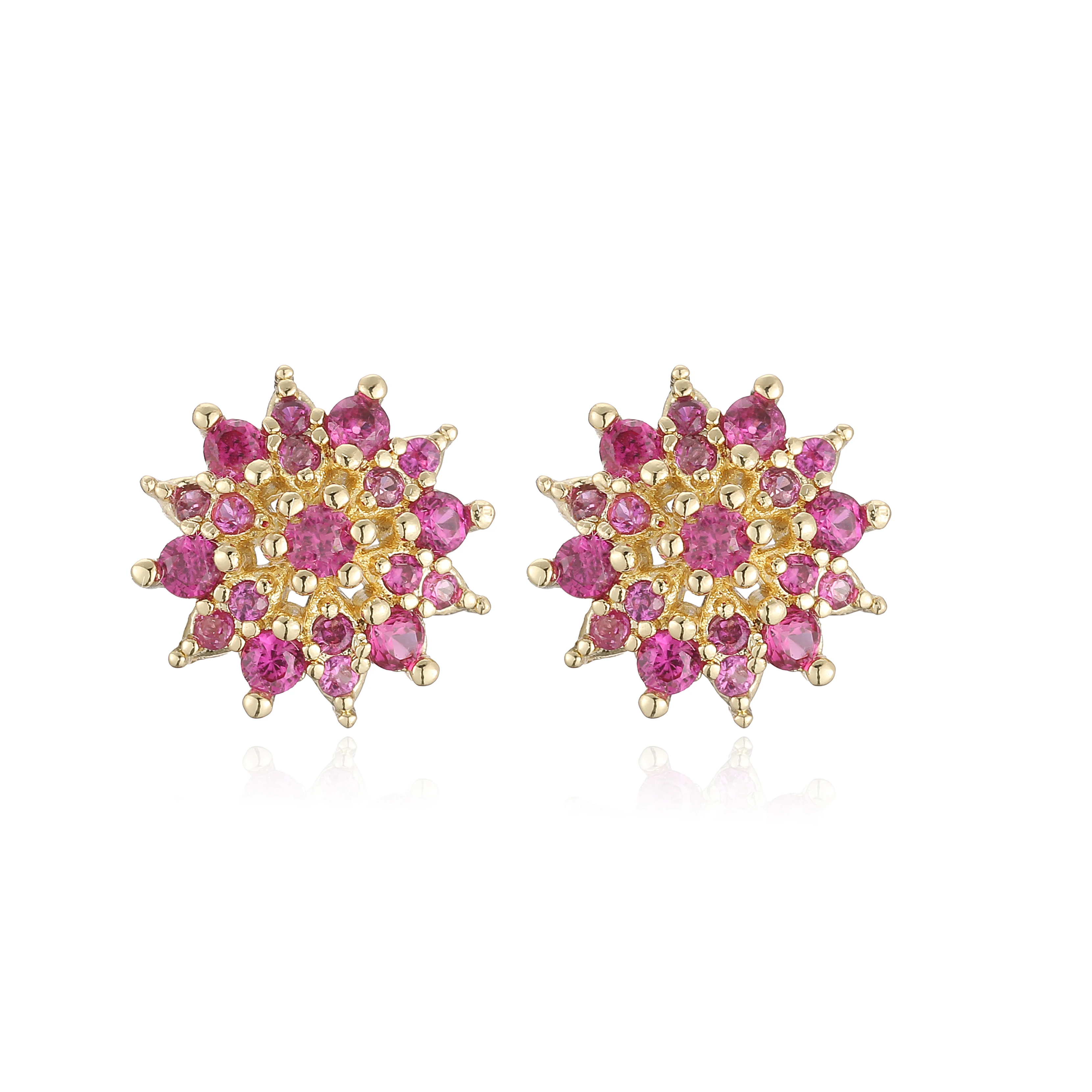 HECHENG، أقراط فاخرة متألقة تشيكوسلوفاكيا عباد الشمس، مجموعة هدايا مجوهرات عصرية للسيدات لحفلات الولائم، زوج واحد