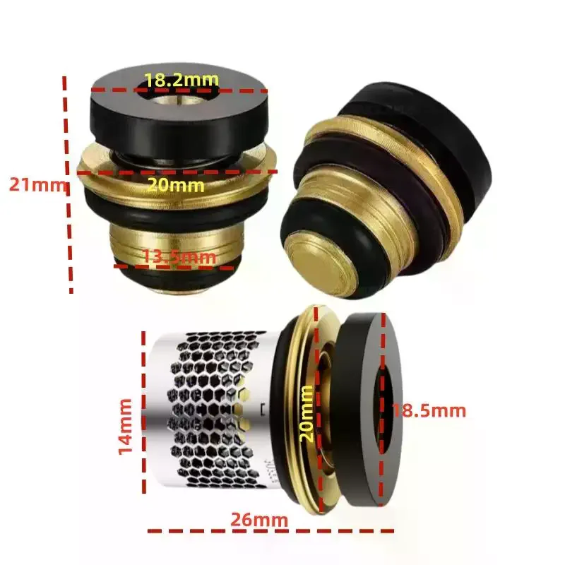 1/2/4 قطعة دائم صنبور الماء البارد سيليكون طوقا التثبيت السريع مانعة للتسرب حلقة لإحكام الإغلاق صنبور نحاسي طوقا #6