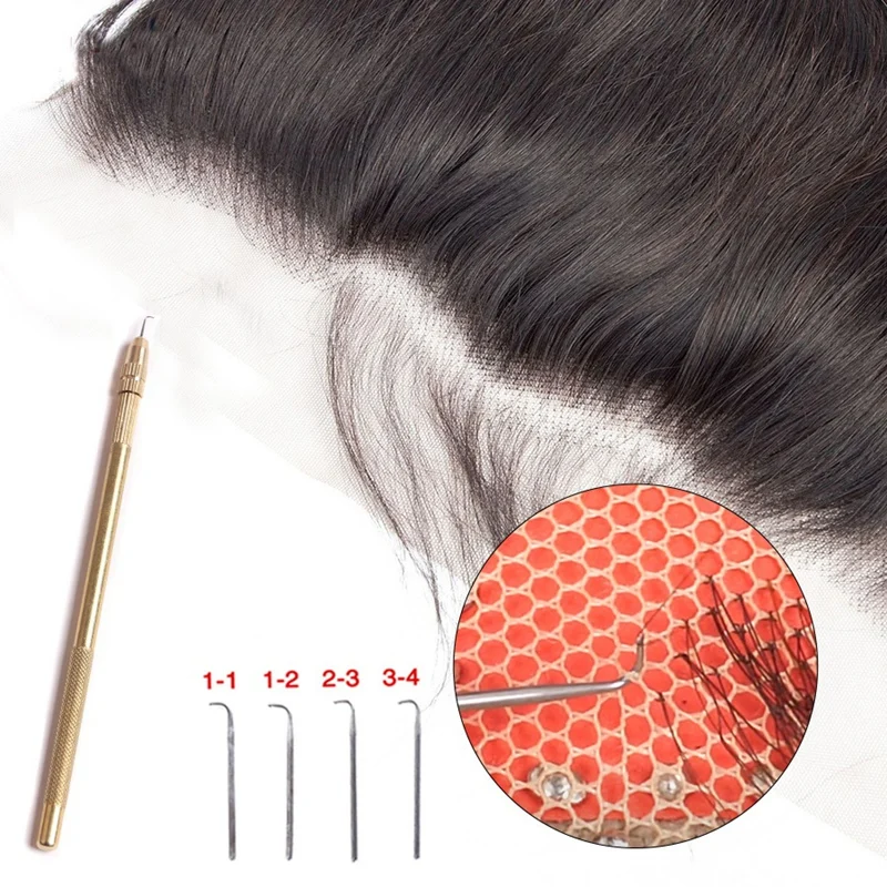 

5Pcs Wig Hair Extension Hook Ventilating Needle For Wig Making Crochet Hook Tools Repair Lace Wigs Hook Needle