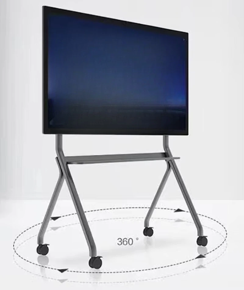 Interactive Panel Bracket Mobile Steel TV Bracket 360 Degree Ground Bracket