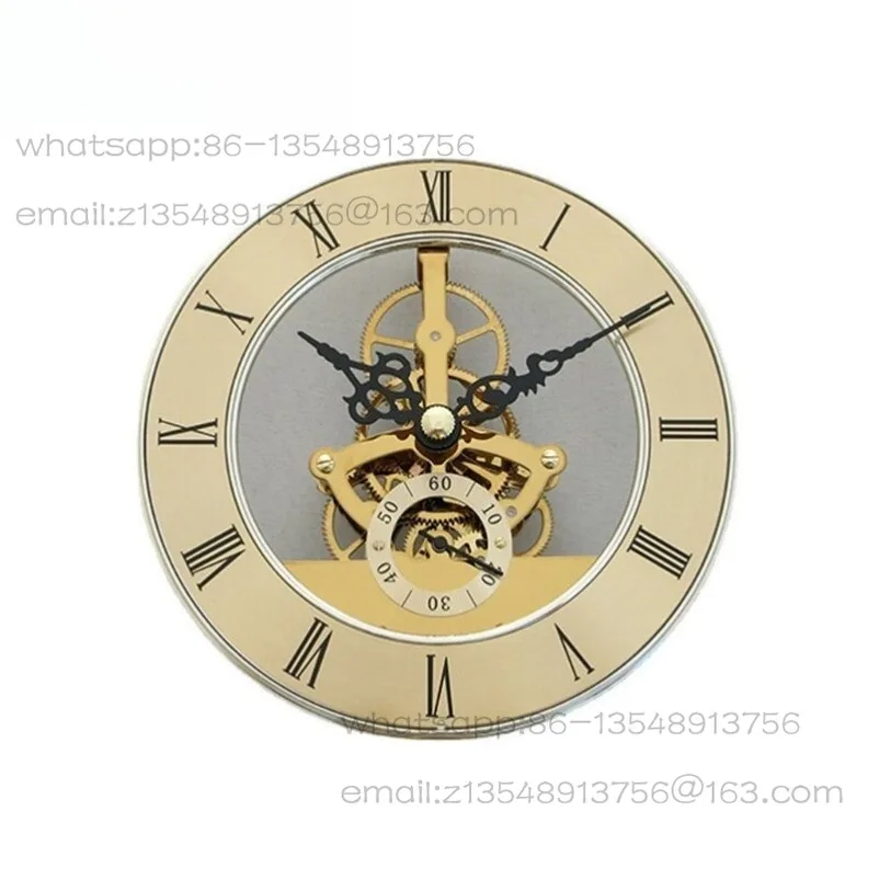 Metal Inlaid Clock Accessories Perspective Gear Movement Metal 126mm Perspective Clock Movement 86mm Accessories
