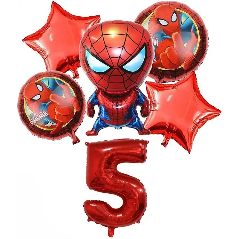 Marvel Comics Children's Birthday Party Superhero Spider-Man Balloon Layout